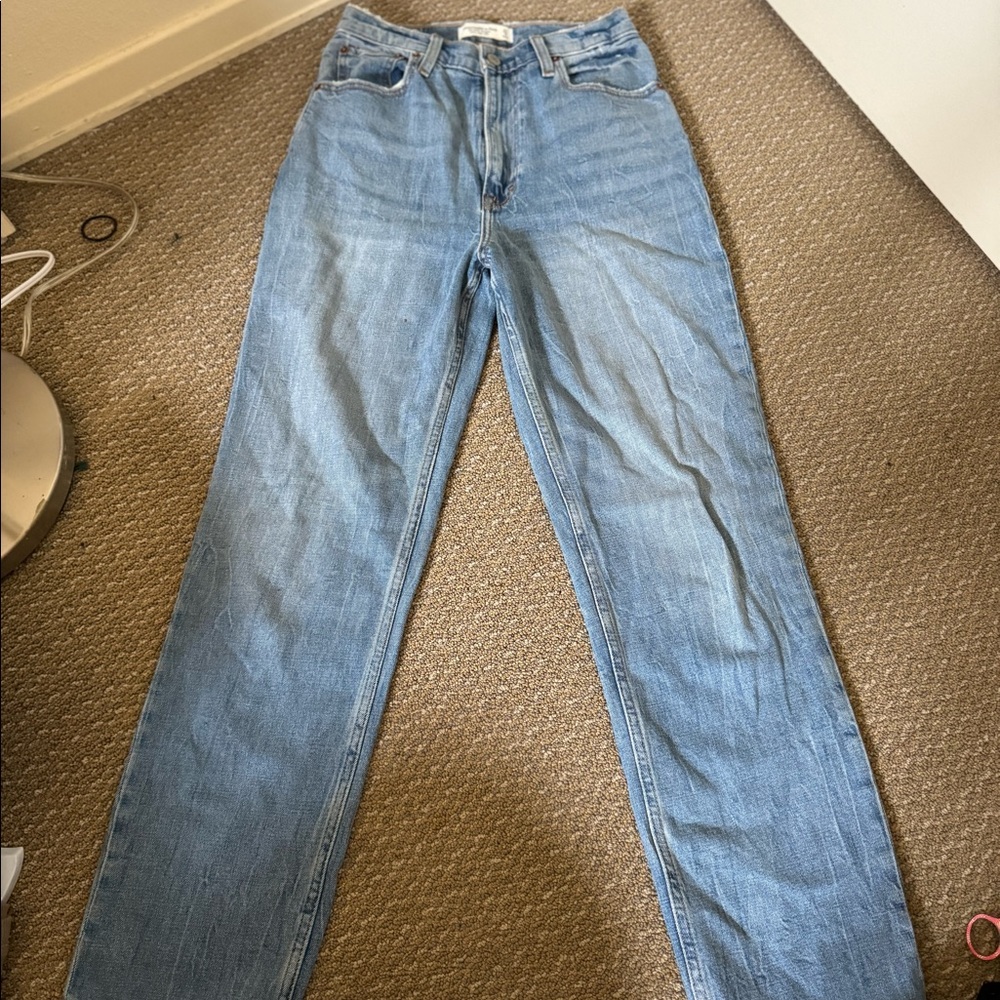 Abercrombie & Fitch Light Blue Straight Leg Jeans